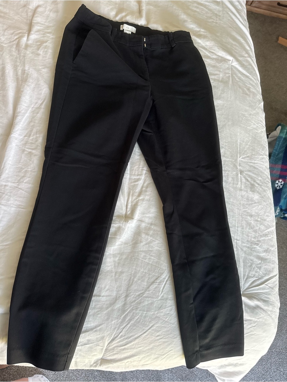 H&M Black Straight-Leg Dress Pants